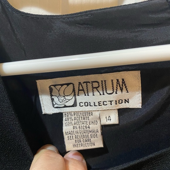 Black Atrium Collection Cocktail Dress Size 14 - Picture 3 of 4